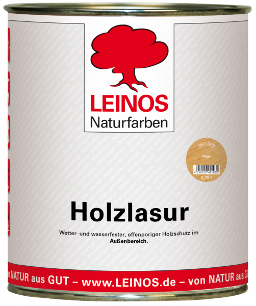 Leinos Holzlasur Pinie außen 0,75l