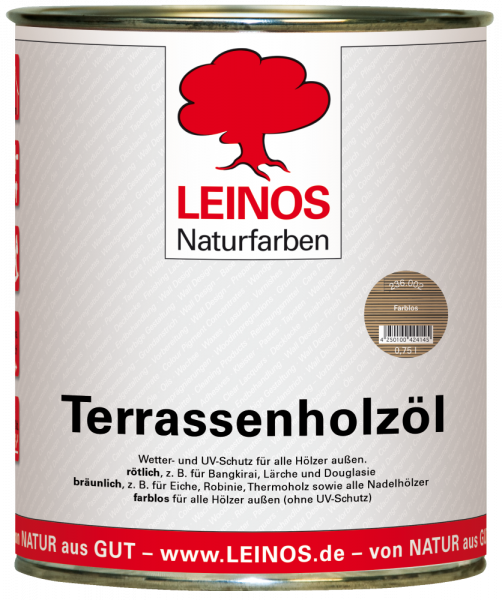 Leinos Terrassenholzöl farblos 0,75l